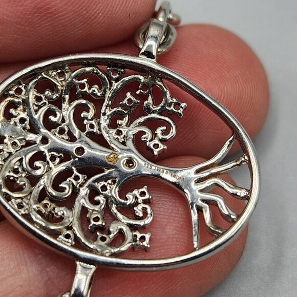 Tree of Life Chain Bracelet Vermeil Sterling Silver Filigree 925 JWBR India - Picture 10 of 13